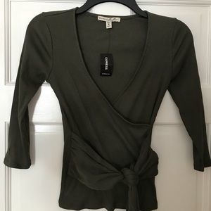 Olive green Express top brand new